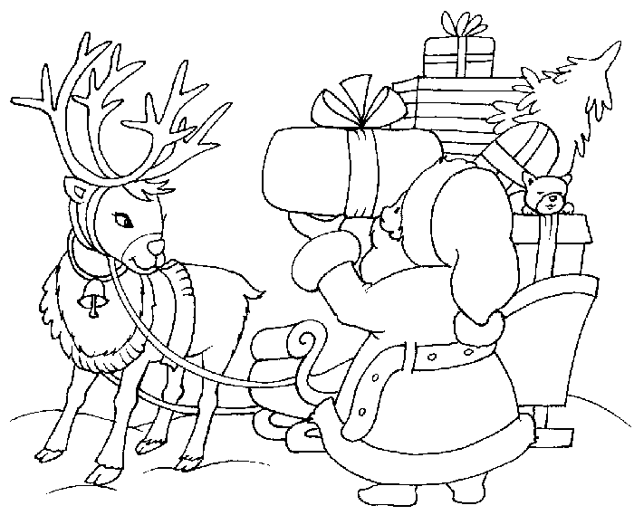 Święty Mikołaj kolorowanki